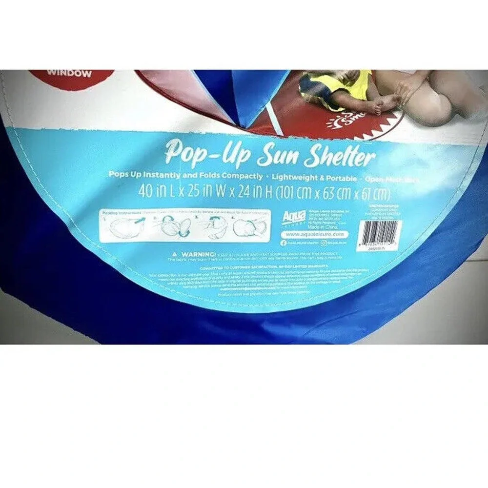 Baby Pop Up Beach Tent Portable Outdoor Sun Shade Shelter UV Protection Canopy - Picture 7 of 10
